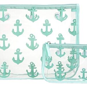 Anchor Print Clear Bogg Bag Insert Set